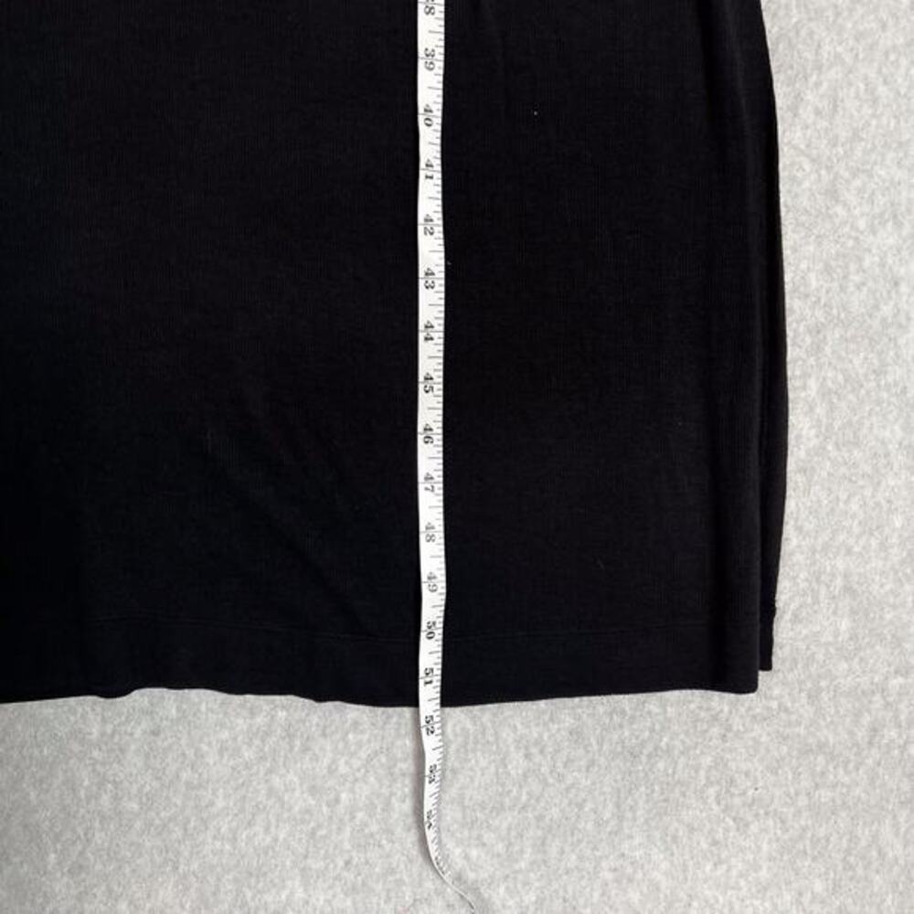 Athleta Size Small Black Well Rested Rib Sleep Sleeveless Tank Midi Dress - Picture 9 of 11